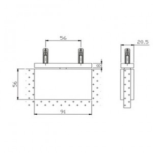 Shower Hinge  JSH-2089