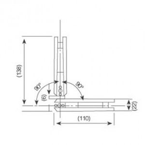 Shower Hinge JSH-2720