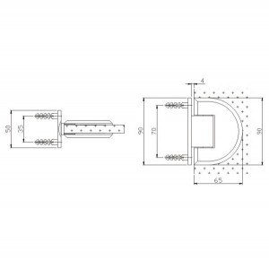 Shower Hinge JSH-2360