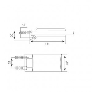 Shower Hinge JSH-2410