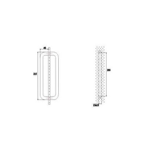 Frameless Shower Door Handle JDH-3347