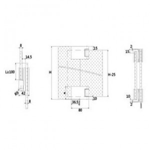 Shower Hinge JSH-2610