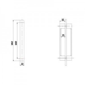 Frameless Shower Door Handle JDH-3346A