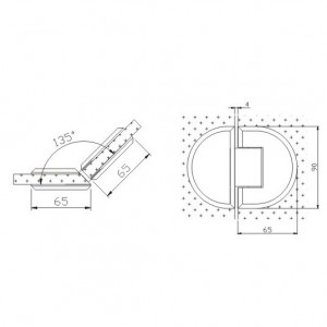 Shower Hinge JSH-2362