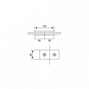 180° Glass To Glass Brass Clamp JGC-3150