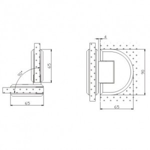 Shower Hinge JSH-2361