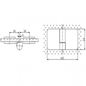 Shower Hinge JSH-2651