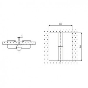 Shower Hinge JSH-2661