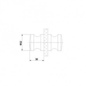 Shower Door Knob JDK-3411