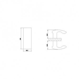 Shower Door Knob JDK-3471